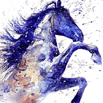 Beautiful abstract horse design